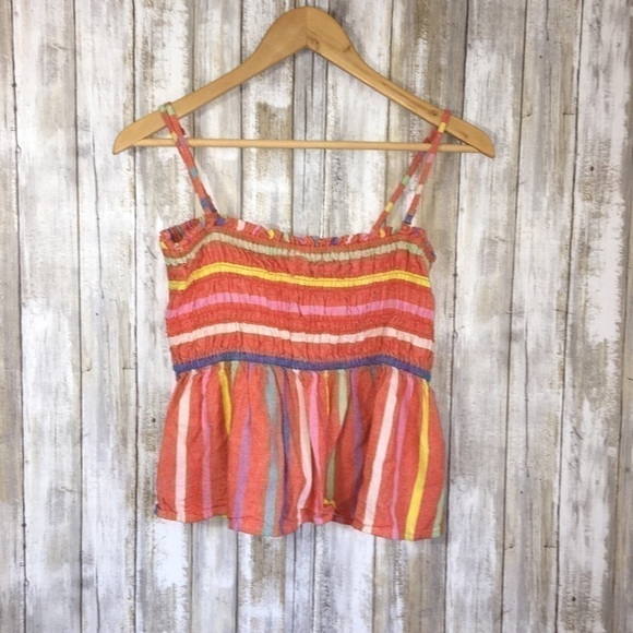 American Eagle Outfitters Tops - American Eagle Orange Striped Crop